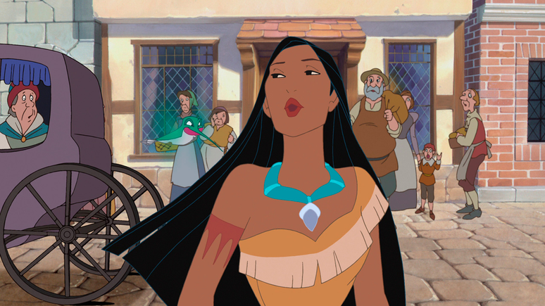 Cena de Pocahontas II: Viagem a um Novo Mundo.