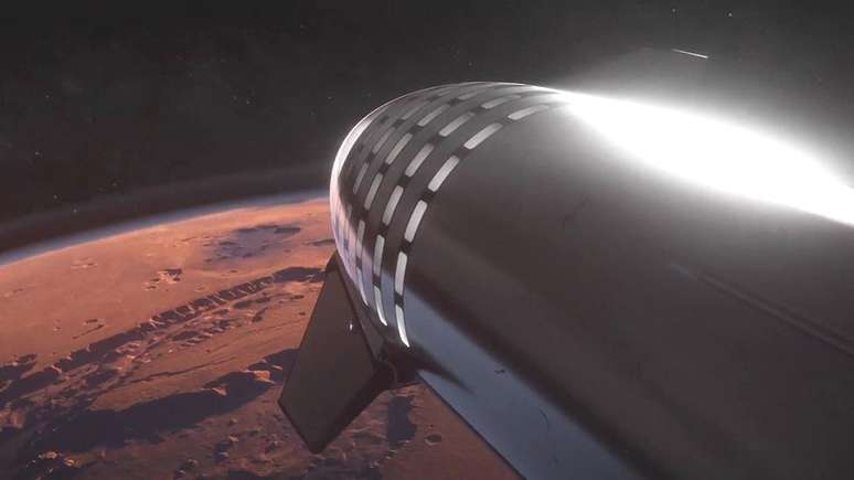 Musk tem a ambição de colonizar Marte com o Starship