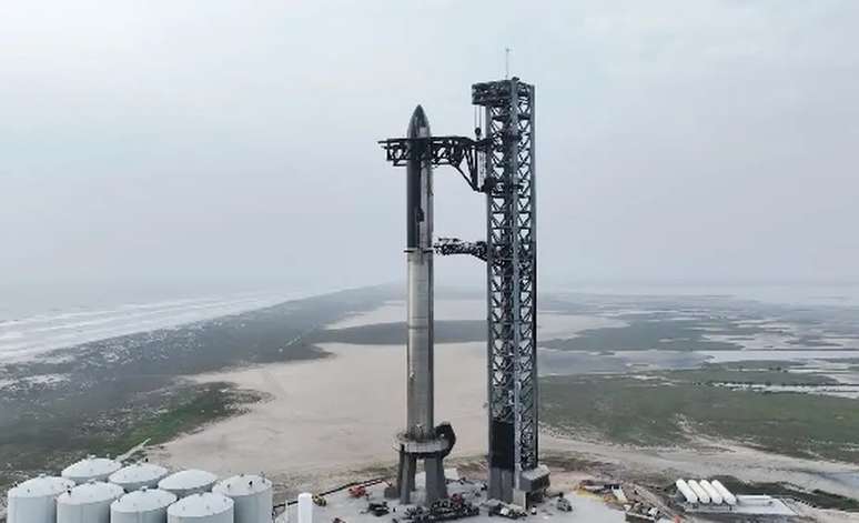 Starship é lançado hoje da base de da SpaceX em Boca Chica, nos Estados Unidos
