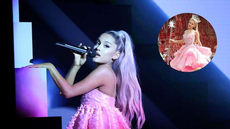 Ariana Grande solta a voz no set de "Wicked"; assista