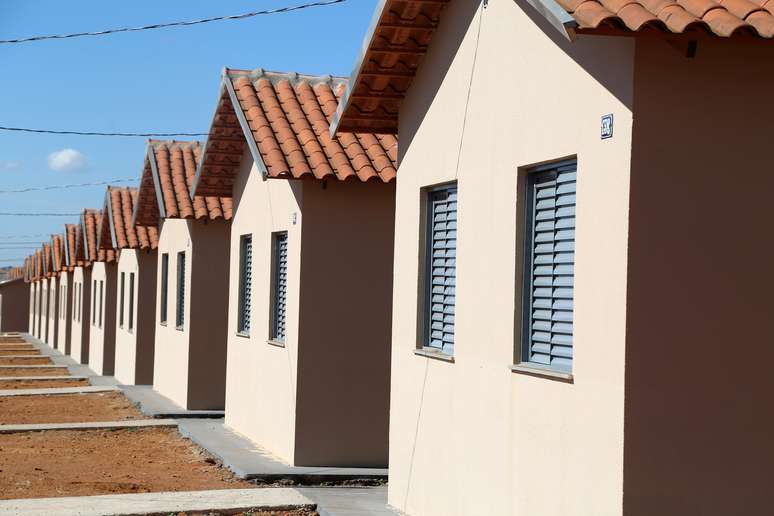 Casas que fazem parte das 701 unidades habitacionais do Programa Minha Casa, Minha Vida na cidade de Uberaba (MG)