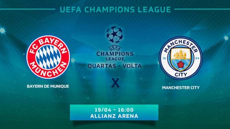 Bayern x Manchester City: onde assistir, horário e escalações do