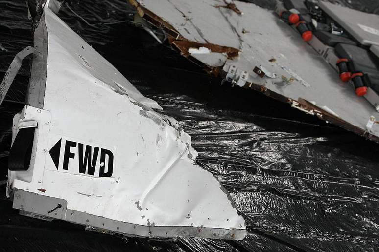 Parte de destroços do avião da Air France que caiu em junho de 2009 no Oceano Atlântico