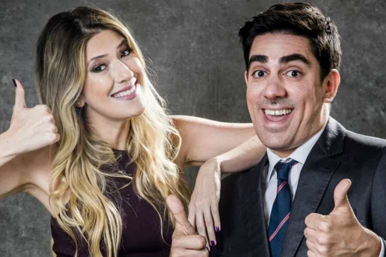 Dani Calabresa e seu ex-marido, Adnet