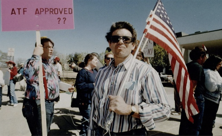 Protesto contra o cerco de Waco em 1993