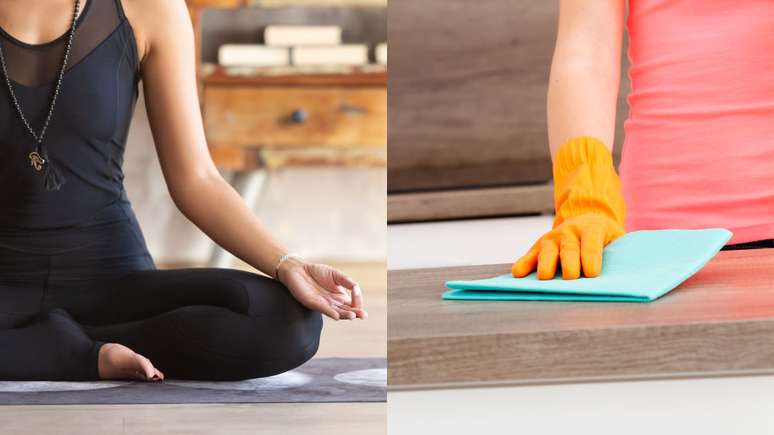 Faça meditação enquanto limpa a casa ou faz outras tarefas - Shutterstock