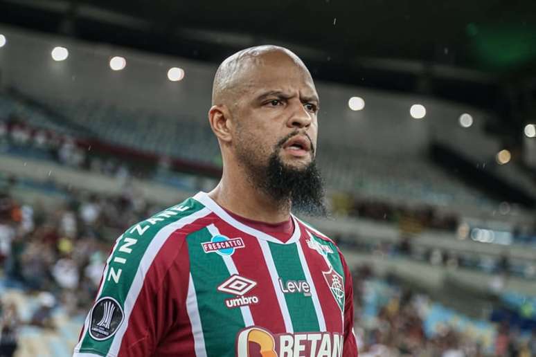 Felipe Melo foi um dos ovacionados pelos tricolores contra o The Strongest (Foto: MARCELO GONÇALVES/FLUMINENSE FC)