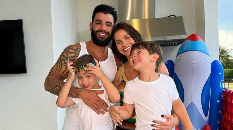Gusttavo Lima makes a radical tour with his children and delights his followers