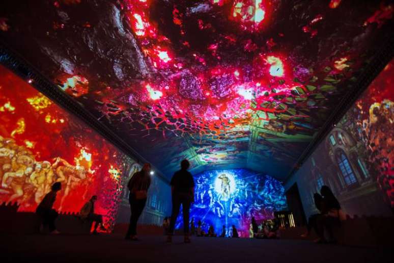 Exposi&ccedil;&atilde;o imersiva Michelangelo - O Mestre da Capela Sistina, no MIS Experience