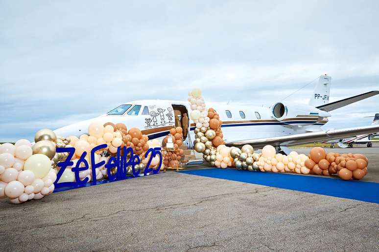 Aeronave de Zé Felipe comporta até oito passageiros e um piloto 