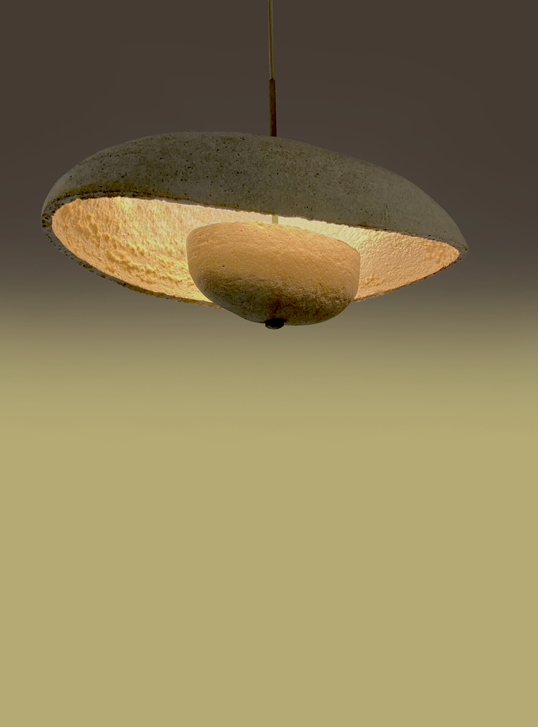 Lumin&aacute;ria Hogar evoca conex&atilde;o &agrave; natureza e inspira sensa&ccedil;&atilde;o de pertencimento. Assinada por Ola Lumin&aacute;rias Ac&uacute;sticas para Mush.