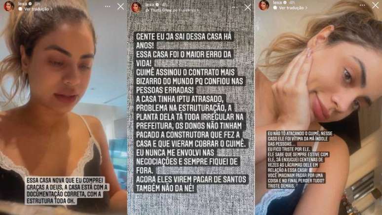 Lexa se pronunciou sobre a dívida adquirida por MC Guimê após comprar uma mansão em São Paulo.