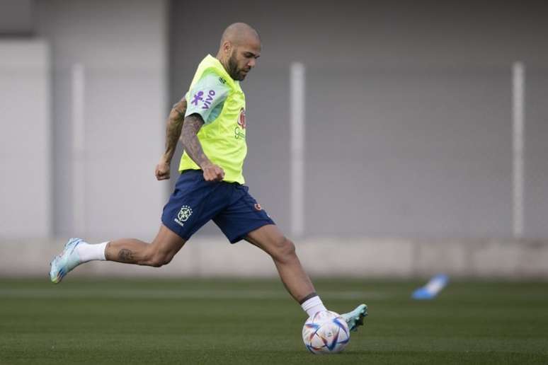 Daniel Alves está preso na Espanha desde o dia 20 de janeiro (Foto: Lucas Figueiredo / CBF)