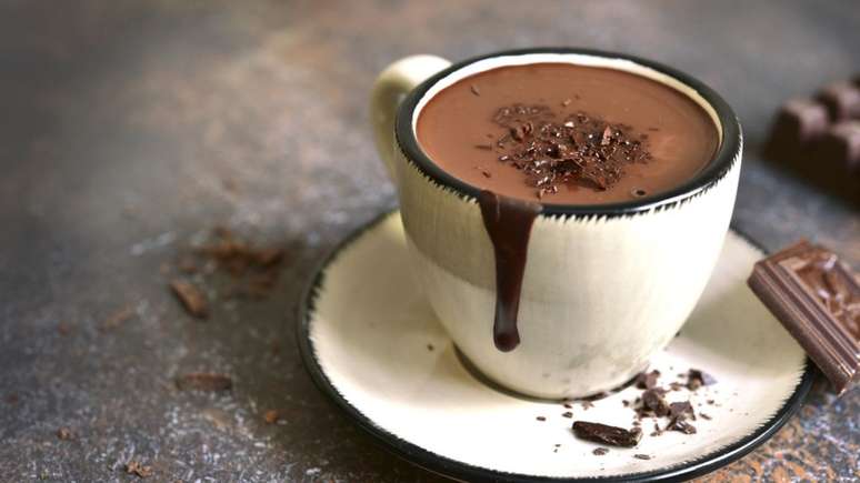 Chocolate quente vegano