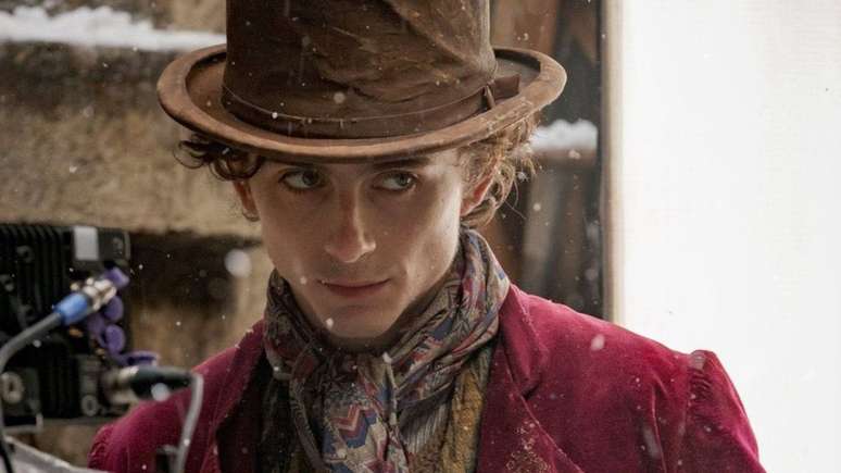 Timothée Chalamet revela que nadou em lago de chocolate de verdade durante as filmagens de "Wonka"