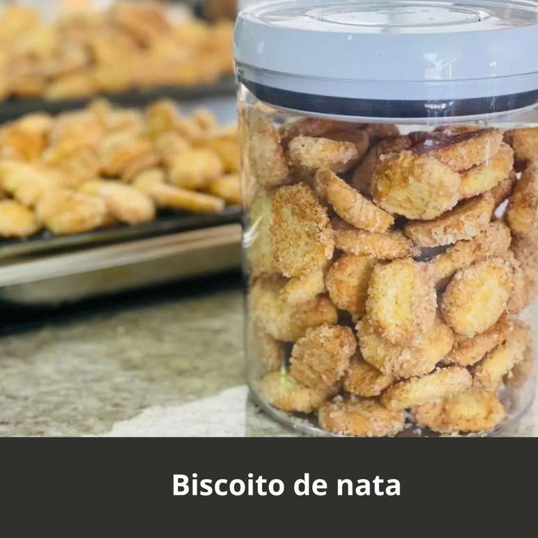 Biscoito de nata, uma forma deliciosa de aproveitar as natas do leite fervido