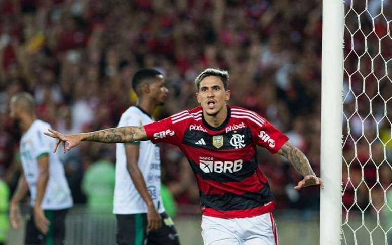 Pedro comandou a chuva de gols do Flamengo anotando quatro deles (Foto: Armando Paiva/LANCE!)
