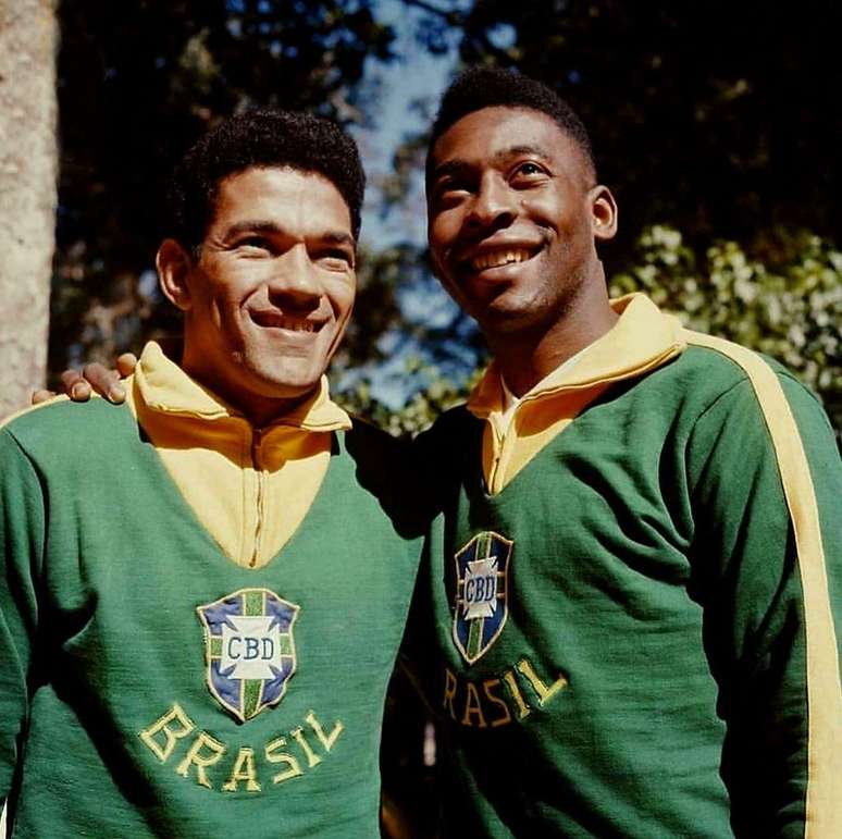 Garrincha e Pelé jogaram juntos em 1958