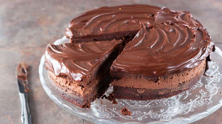 Torta gelada de ganache