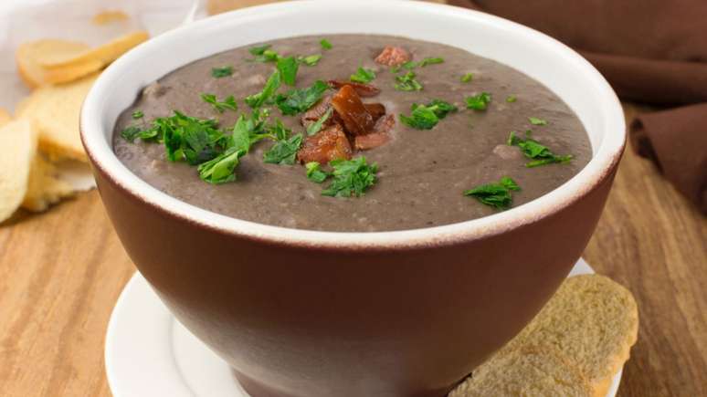 black bean broth