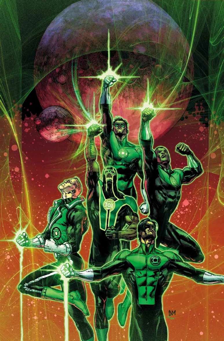 Hal Jordan, Guy Gardner, John Stewart and Kyle Rayner have always been Earth's leading Green Lanterns, with Simon Baz, center, entering later (Image: Playback/DC Comics) Hal Jordan, Guy Gardner, John Stewart and Kyle Rayner have always been Earth's leading Green Lanterns, with Simon Baz, center, entering later (Image: Playback/DC Comics)