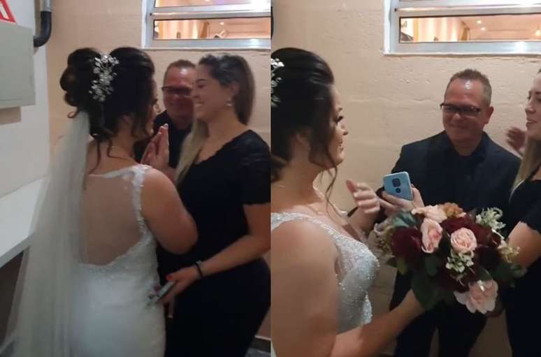 The woman gets married without knowing it and the video goes viral;  I wait