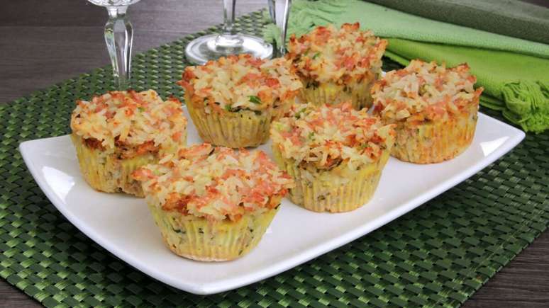 Bolinho de arroz de micro-ondas