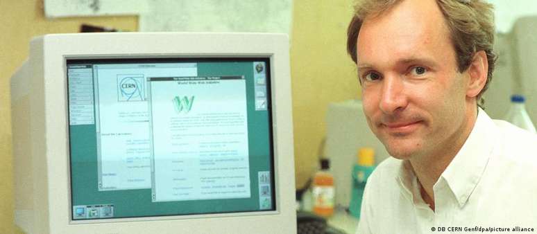 Tim Berners-Lee em foto de 1994