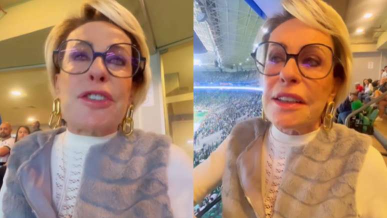 Ana Maria Braga breaks down in tears at a Palmeiras match after remembering her deceased father