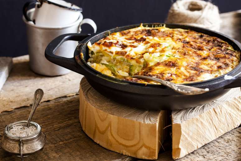 Grated rice with zucchini 
