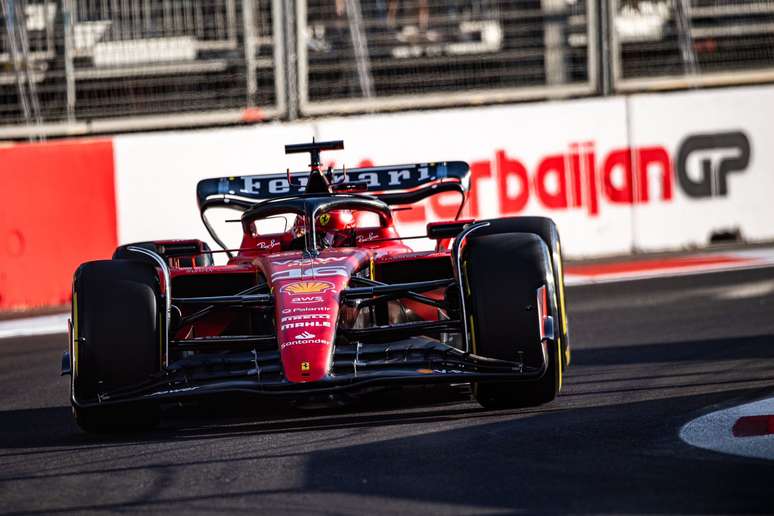 Leclerc chegou a seu primeiro pódio do ano