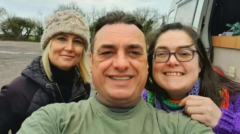 Katie, Lucy and Cenydd still meet regularly