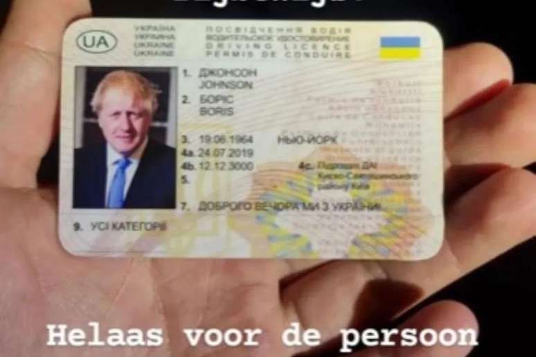 Dutch police arrest man for using a fake Boris Johnson ID