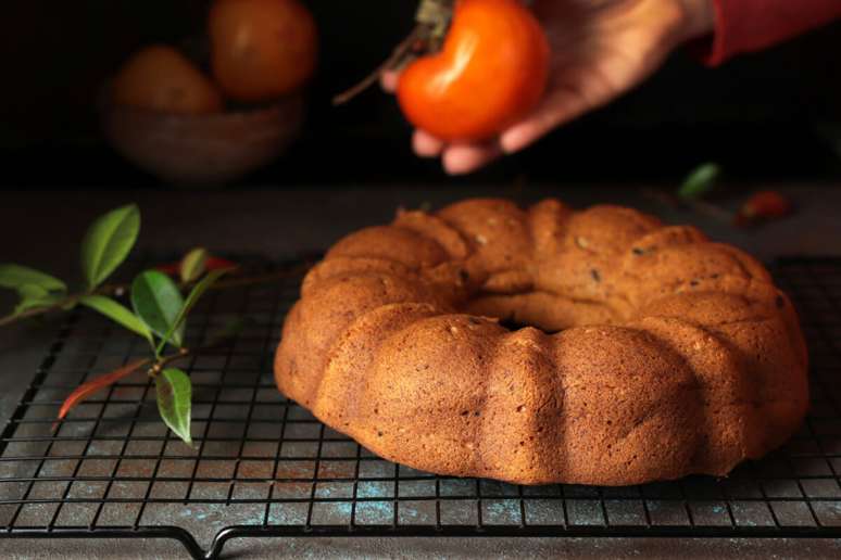 Bolo de caqui