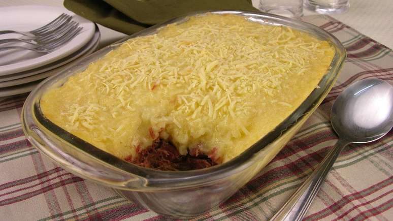 Escondidinho de aipim