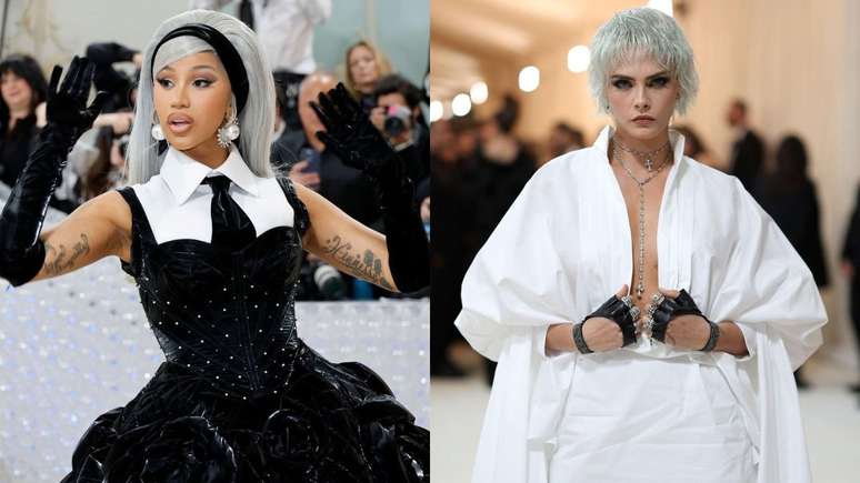 O cabelo platinado era uma das marcas registradas de Karl Lagerfeld –