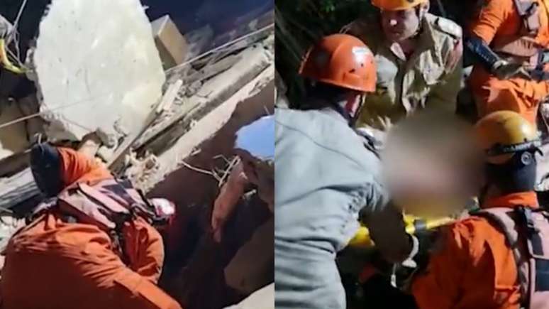 Three-story house collapses in Rio de Janeiro;  one person died