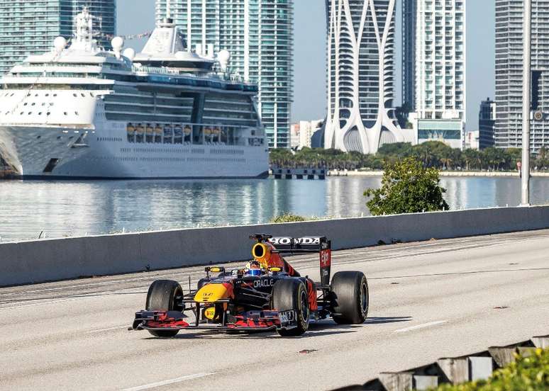 Max Verstappen, da Red Bull, venceu o primeiro GP de Miami, em 2022.