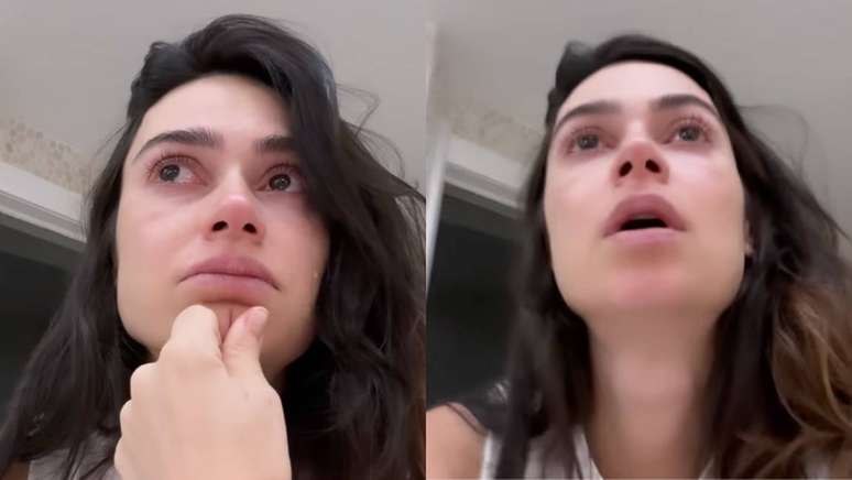 Chorando, Thaila Ayala compartilha desabafo sobre maternidade: ‘Dói muito’