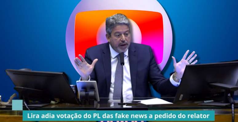 Arthur Lira citou a Globo de maneira genérica para reafirmar que ninguém estaria acima da Lei das Fake News