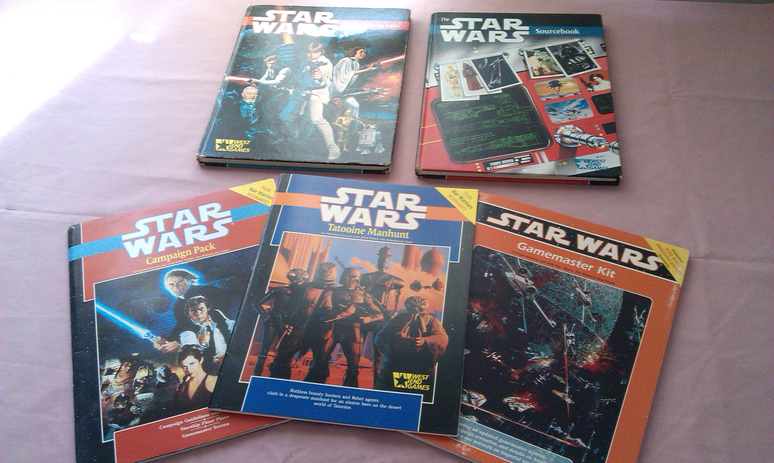 Star Wars: The Roleplaying Game usava o sistema D6 da West End Games