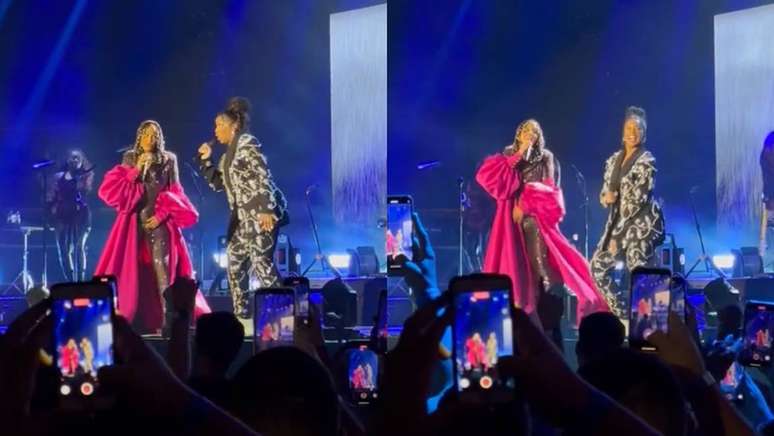 Alicia Keys surprises with a duet with Iza during a show in Rio de Janeiro;  clock