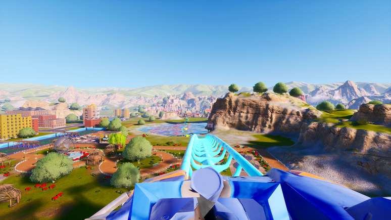 Depois que tudo est&aacute; pronto, voc&ecirc; pode dar umas voltinhas na sua pr&oacute;pria montanha-russa!