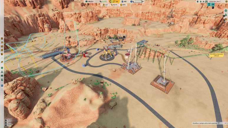 D&aacute; para passar muitas horas planejando as atra&ccedil;&otilde;es do seu parque tem&aacute;tico