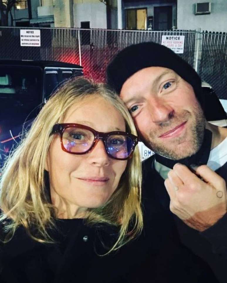 Gwyneth Paltrow e o ex-marido Chris Martin, vocalista da banda Coldplay