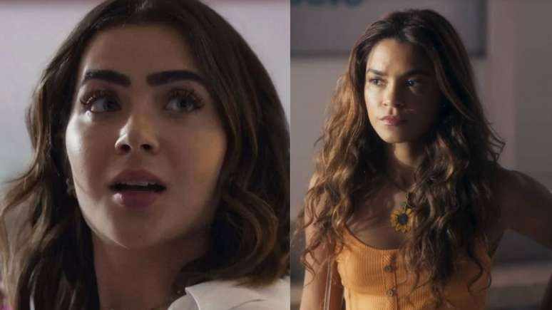 Brisa e Chiara em Travessia. (Reprodu&ccedil;&atilde;o/TV Globo)