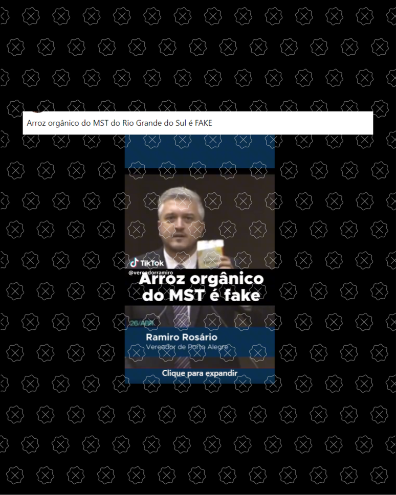 Posts falseiam o resultado de um relat&oacute;rio produzido pela UFSM para afirmar que h&aacute; agrot&oacute;xicos no arroz produzido por assentados do MST