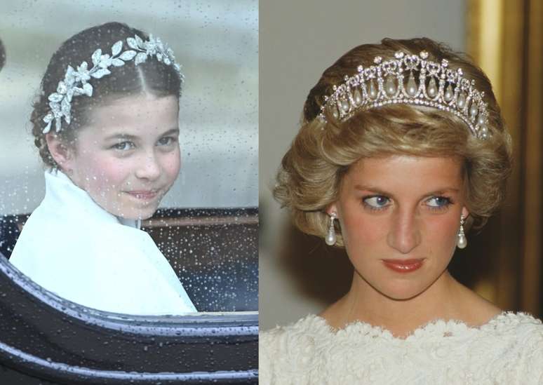  Princesa Charlotte, de 8 anos, e Diana, também conhecida como Lady Di