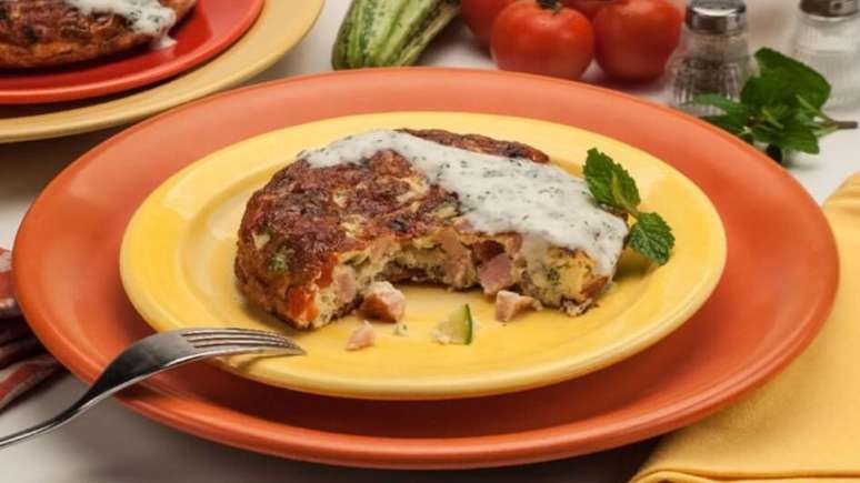 Omelete de abobrinha light