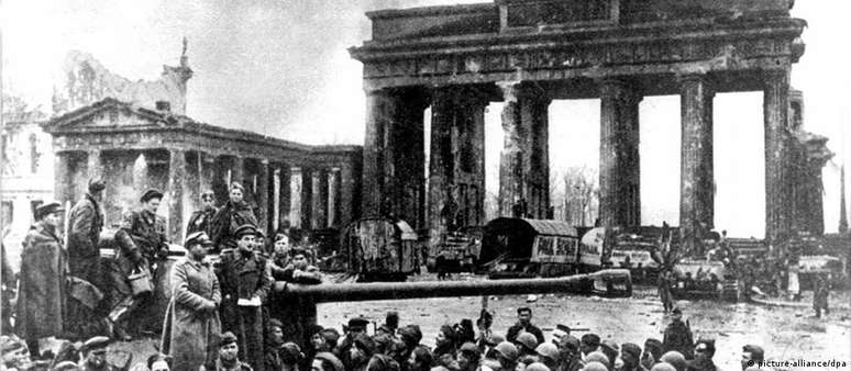 1945: Germany capitulates in World War II